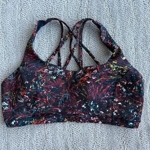 Lululemon Women's Multicolor Strappy Sports Bra Size 12